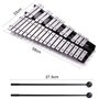Btuty Xylophone Glockenspiel 30 notes Cadre en bois Pliable Barres en Aluminium Instrument de musique à percussion Cadeau avec s