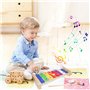 Xylophone Bois Instrument de Musique pour Bebe Enfant Adulte Glockenspiel Avec Maillet en Bois Jouets Musicaux 8 Clés Education