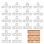 GZhaimai Lot de 200 croisillons de carrelage de 10 mm - Entretoises de carrelage en T - Pour couper et compenser les espacements
