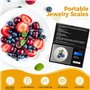 Oderra Balance de Cuisine Precision 700g/0.01g, Balance à Bijoux Portable Avec Écran LCD Rétroéclairé, Contient 2 Piles, Idéal p