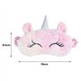 Masque de Sommeil Dames Masques de Sommeil en Peluche Mignon Licorne Masque pour les Yeux Respirant de Voyage pour la Nuit et la