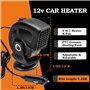 Chauffage de Voiture 12V 150W Degivreur Pare Brise, Chauffage Voiture 2 en 1 Chauffage Rapide, Chauffage d'intérieur de Voiture 