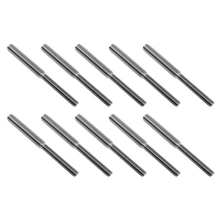 10x 80mm goujon à double tête boulon 304 en acier inoxydable réducteur de vis adaptateur (M6 à M8) pour fixation de colonne stru