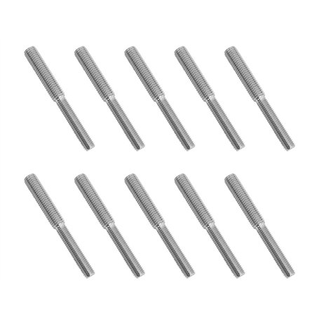 10x 80mm goujon à double tête boulon 304 en acier inoxydable réducteur de vis adaptateur (M8 à M10) pour fixation de colonne str