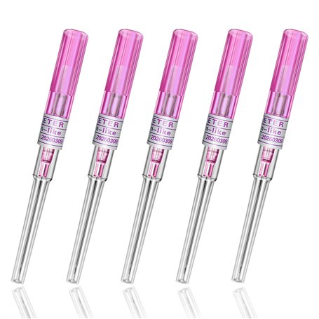 SOTICA Aiguilles Piercing 5PCS Catheter Piercing 20G Aiguille de Piercing Nez Oreille IV Aiguilles de Cathéter Piercing Outils d