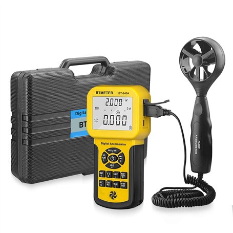 BTMETER BT-846A Pro Anémomètre HVAC Anemometre VMC Professionnel Mesure de la vitesse du vent