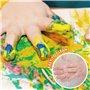 BLOT Peinture Acrylique au Doigt Lavable pour Enfant Non Toxique Kit de Peinture Doigt avec Éponge Pinceaux Portatif D'apprentis