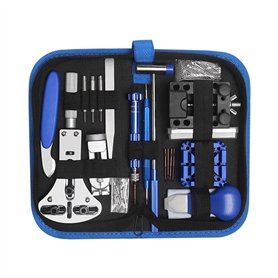 H.May Kit d'outils d'horloger 185 pièces pour réparation d'horloger avec étui en nylon pour la plupart des montres, Noir , L, Mi H.May Kit d'outils d'horloger 185 pièces pour réparation d'horloger avec étui en nylon pour la plupart des montres