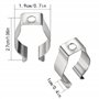 QIUMING T8 Tube Fluorescent Support de Lampe Tube lumineux nickelé Tube Fluorescent Lamp Clips pour le stockage de garage de han