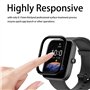 Vuciya [Lot de 3] pour Amazfit Bip 3 /Amazfit Bip 3 Pro Verre Trempé Protecteur d'écran,Incurvé Bords Complète Couverture HD Pro
