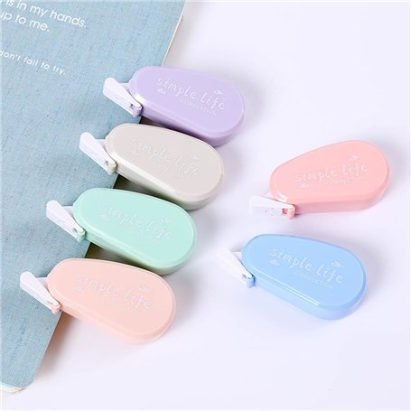 qijiefenCC 6 Pcs Ruban Correcteur Blanc