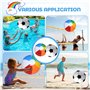 LUMOOM Lot de 2 ballons de plage gonflables de 40 cm avec valve de sécurité, pour piscine, plage, piscine