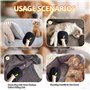 LUMOOM Lot de 2 gants de toilettage pour animaux de compagnie, brosse pour chat, brosse pour chien, gants de toilettage statique