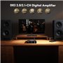AIYIMA D03 Bluetooth 5.0 150W x 2 Stereo HiFi 2.1 CH Numérique Sound Amplificador 24bit / 192kHz Classe D Amplificateur d'alimen