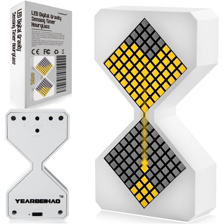 Sablier numérique à LED avec détection de gravité