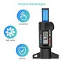 RUIZHI Jauge de Profondeur Numérique de Pneu Jauge Caliper LCD 0-25.4mm de Profondeur Numérique des Pneus Gauge pour Auto Moto V
