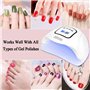 Lampe à ongles à LED UV 150W, lampe de vernis à gel pour sèche-ongles professionnel avec 4 réglages de minuterie à capteur autom