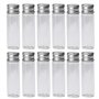 Bamboopack Lot de 12 petits flacons en verre de 30 ml avec couvercles à visser en aluminium pour échantillons de messages de sou