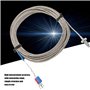 M6 Thermocouple de type K Câble BSW Sonde de Mesure de Température de Filetage de Vis Type K Câble de Thermocouple 1-5M (5M)