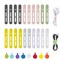 28 Pièces Attache Cable et Etiquette Cable