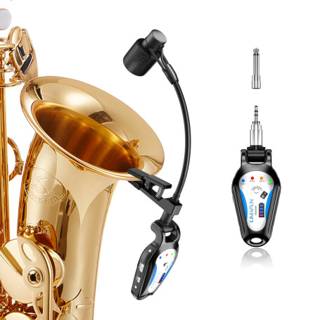 KIMAFUN Microphone de Saxophone Sans Fil 2
