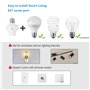 QIACHIP Lampe à télécommande sans fil Douille E27 Base d'ampoule, kit d'interrupteur sans fil 433 mhz avec on/off, Support Ampou