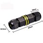 UPOOS Boîte de Jonction Étanche IP68 Connecteur de Câble Extérieur en 4 Pôles pour Câble Ø 5-12mm Coupleur de Manchon Externe Bo