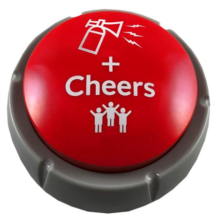 Trebisky Klaxon à air sonore avec applaudissements et acclamations sonores pour bureau