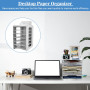 THATSRAD 7 Niveau Module de Rangement Papier Bureau A4 40*30.7*23cm Bac de Rangement en PVC Organisateur Bac à Courrier Vertical