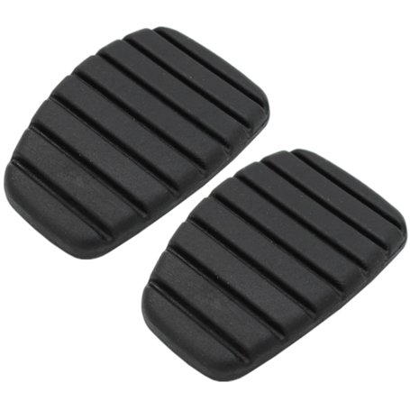 BIAREN Lot de 2 plaquettes de pédale de frein et d'embrayage en caoutchouc pour Renault Clio Megane Kangoo Laguna Modus Espace T