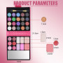 Palette Fard À Paupière Maquillage Yeux, Kit Maquillage Femme 32 Couleurs, Palette de Maquillage Femme, Coffret Maquillage avec 