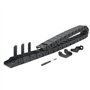 Zeberoxyz Chaîne de traînée 18x37mm Longueur 1 mètre à l'intérieur Taper ouvert Porte-câble flexible en plastique noir R28 avec