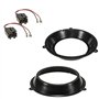 Sound-way Kit Montage Haut-parleurs Cadre Supports Compatible avec Fiat Panda einceintes Avant de 16