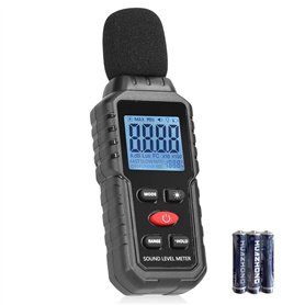 WIYETY Sonomètre numérique portable de 30 dB à 130 dB avec écran LCD et écran LCD portable pour bureau, chantier, usine WIYETY Sonomètre numérique portable de 30 dB à 130 dB avec écran LCD et écran LCD portable pour bureau