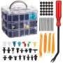 Miiepls Lot de 725 clips de fixation de voiture en plastique avec outils