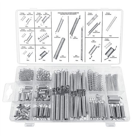 Royouzi 200 PièCes Ressort de Compression Jeu de Ressort de Traction MéCaniques 20 Tailles AdaptéEs à Tous Types D'Outils et D'é