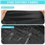 Rubessia Housse Velo Exterieur Protection, Housse de Vélo, Bâche Vélo, Tissu Oxford 210D Epais Noir Bache Velo Exterieur Trou de