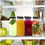 Rubessia 500ml Bouteilles Jus de Fruit avec Couvercles, 6pcs Bouteilles Verre Reutilisable, Idéal pour le lait, le miel, les smo