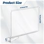 Kasanni 8 PièCes Separateur Etagere 30 X 20 Cm Transparent SéParateurs D'éTagèRes en Acrylique Convient Aux Chambres à Coucher,