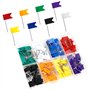 Épingle Drapeau 160 Pièces Punaises Multicolore Carte Drapeau Punaises Epingles Drapeau Épingles Drapeaux pour Tableaux d'affich