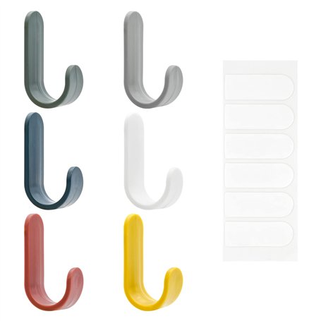 Skyzone 6 pièces crochets auto-adhésifs solides colorés