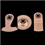 Jadeshay Lame Scie Oscillante, 3pcs Lame Outil Multifonction, Outil Multifonction Accessoires Kit, pour Polir le Ciment, le Grav