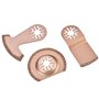 Jadeshay Lame Scie Oscillante, 3pcs Lame Outil Multifonction, Outil Multifonction Accessoires Kit, pour Polir le Ciment, le Grav