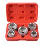 DAYUAN Lot de 5 douilles de démontage de filtre à huile Cr-V 3/8" 24