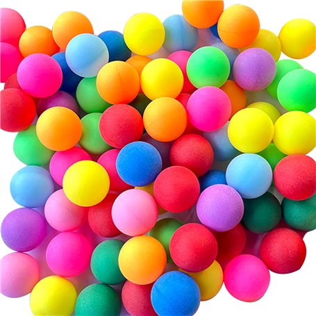 arrderly Lot de 30 balles de Tennis de Table colorées en Plastique de 40 mm pour débutants