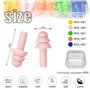 BITEFU 40pcs Boule Quies Silicone Souple Bouchons d'oreilles Anti Bruit avec Boîte Boule Quies Reutilisable pour Sommeil Protect