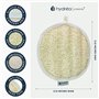 Hydréa London Coussin Corporel Exfoliant De Luxe En Loofah Égyptien Bio Naturel De Haute Qualité Spa Soins Du Corps Pour Bain Do