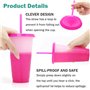 PALUDO 10 Pièces Gobelets Plastiques Réutilisables avec Couvercle & Paille, 710ml Gobelets à Changement de Couleur, Tasse de Voy