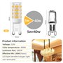 Vinmooog ampoule g9 led 5W (5pcs) équivaut à 40 watts halogène G9 500LM 3000K Lumière blanc chaud 220V Sans scintillement Non-di