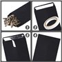 LAMXD 100 Pcs Sachet Papier Kraft Pochette Cadeau, 10 x 6 cm Noir Mini Enveloppe Kraft pour Stocker Bonbon, Bibelots, Petit Obje